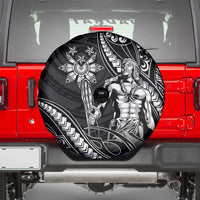 Filipinos Lapu Lapu Hero Spare Tire Cover Black Polynesian Tribal Tattoo