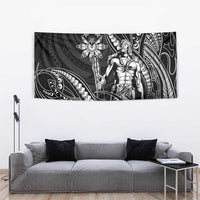 Filipinos Lapu Lapu Hero Tapestry Black Polynesian Tribal Tattoo
