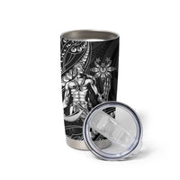 Filipinos Lapu Lapu Hero Tumbler Cup Black Polynesian Tribal Tattoo