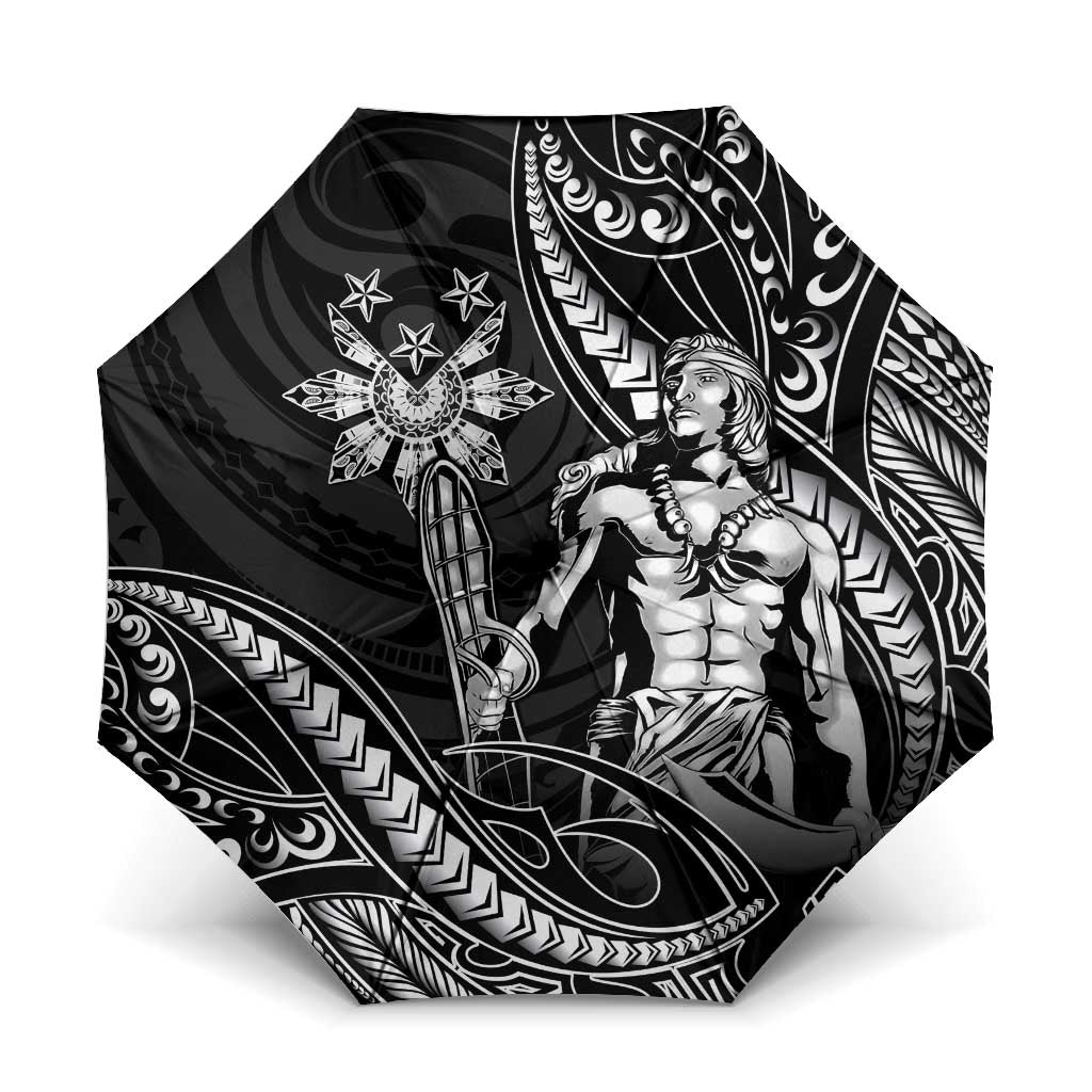 Filipinos Lapu Lapu Hero Umbrella Black Polynesian Tribal Tattoo
