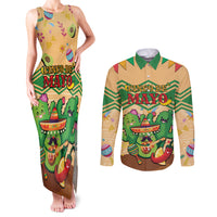 Personalised Hawaii Cinco De Mayo Couples Matching Tank Maxi Dress and Long Sleeve Button Shirt Funny Style