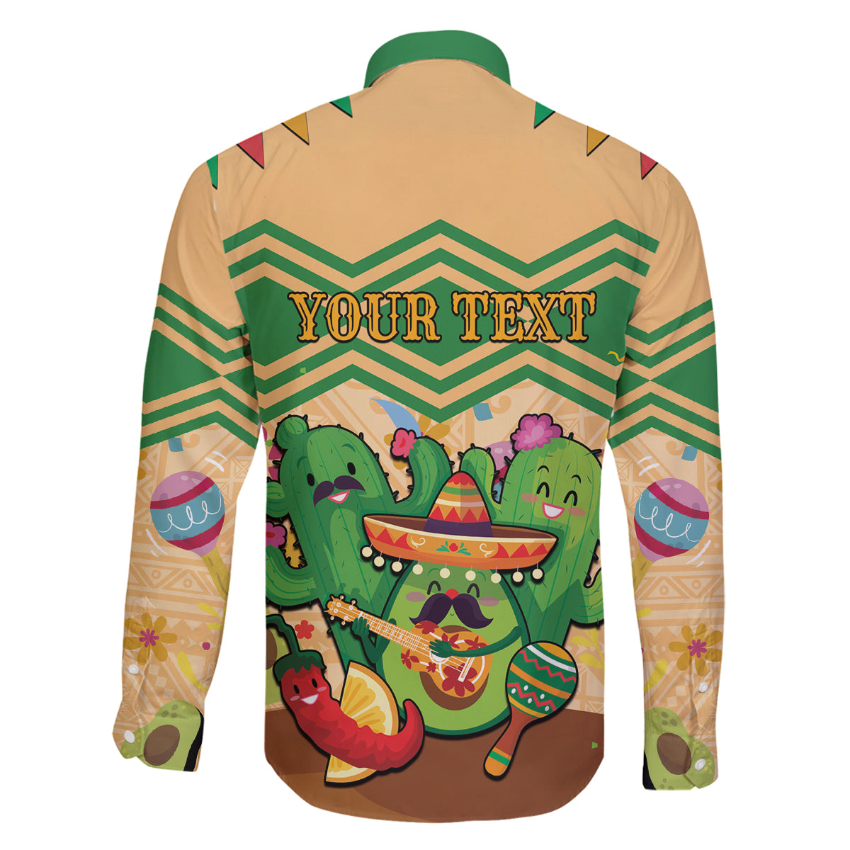 Personalised Hawaii Cinco De Mayo Family Matching Long Sleeve Bodycon Dress and Hawaiian Shirt Funny Style