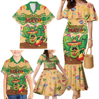 Personalised Hawaii Cinco De Mayo Family Matching Mermaid Dress and Hawaiian Shirt Funny Style LT05 - Polynesian Pride