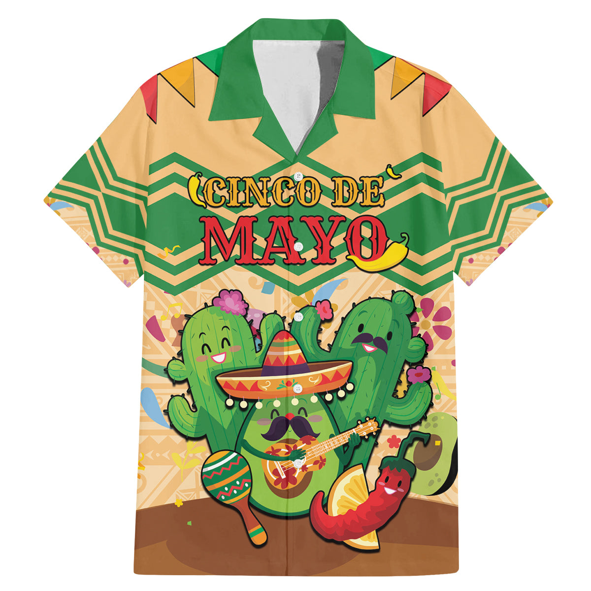 Personalised Hawaii Cinco De Mayo Family Matching Mermaid Dress and Hawaiian Shirt Funny Style LT05 Dad's Shirt - Short Sleeve Brown - Polynesian Pride