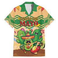 Personalised Hawaii Cinco De Mayo Family Matching Mermaid Dress and Hawaiian Shirt Funny Style LT05 Dad's Shirt - Short Sleeve Brown - Polynesian Pride