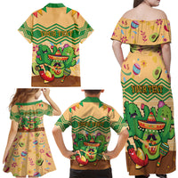 Personalised Hawaii Cinco De Mayo Family Matching Off Shoulder Maxi Dress and Hawaiian Shirt Funny Style LT05 - Polynesian Pride