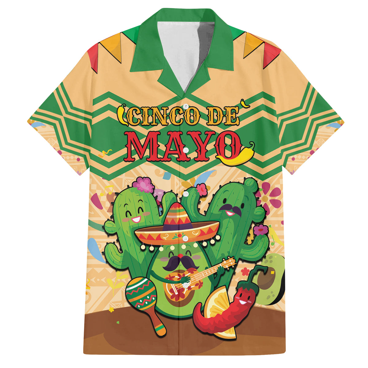 Personalised Hawaii Cinco De Mayo Family Matching Off Shoulder Maxi Dress and Hawaiian Shirt Funny Style LT05 Dad's Shirt - Short Sleeve Brown - Polynesian Pride