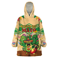 Personalised Hawaii Cinco De Mayo Wearable Blanket Hoodie Funny Style LT05 One Size Brown - Polynesian Pride