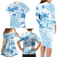 Happy Fiji Girmit Day Family Matching Long Sleeve Bodycon Dress and Hawaiian Shirt Fijian Tapa With Mandala Pattern LT05 - Polynesian Pride