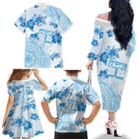 Happy Fiji Girmit Day Family Matching Off The Shoulder Long Sleeve Dress and Hawaiian Shirt Fijian Tapa With Mandala Pattern LT05 - Polynesian Pride