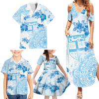 Happy Fiji Girmit Day Family Matching Summer Maxi Dress and Hawaiian Shirt Fijian Tapa With Mandala Pattern LT05 - Polynesian Pride