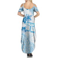 Happy Fiji Girmit Day Family Matching Summer Maxi Dress and Hawaiian Shirt Fijian Tapa With Mandala Pattern LT05 - Polynesian Pride