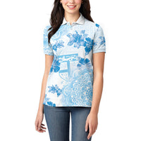 Happy Fiji Girmit Day Women Polo Shirt Fijian Tapa With Mandala Pattern LT05 - Polynesian Pride