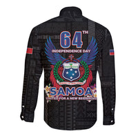 Samoa 64th Independence Anniversary Long Sleeve Button Shirt