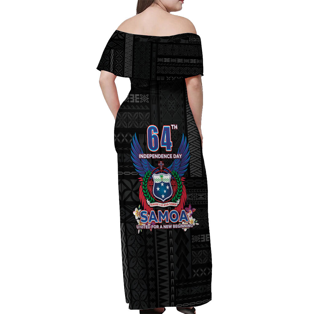 Samoa 64th Independence Anniversary Off Shoulder Maxi Dress