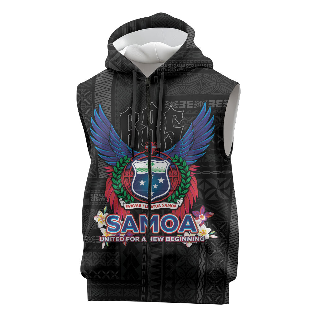 Samoa 64th Independence Anniversary Sleeveless Zip Hoodie