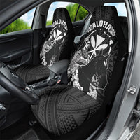 Hawaii King Kamehameha Day Parade Car Seat Cover With Pa'u Riders Plumeria Kakau Tribal Pattern LT05 - Polynesian Pride