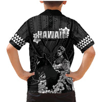Hawaii King Kamehameha Day Parade Family Matching Mermaid Dress and Hawaiian Shirt With Pa'u Riders Plumeria Kakau Tribal Pattern LT05 - Polynesian Pride