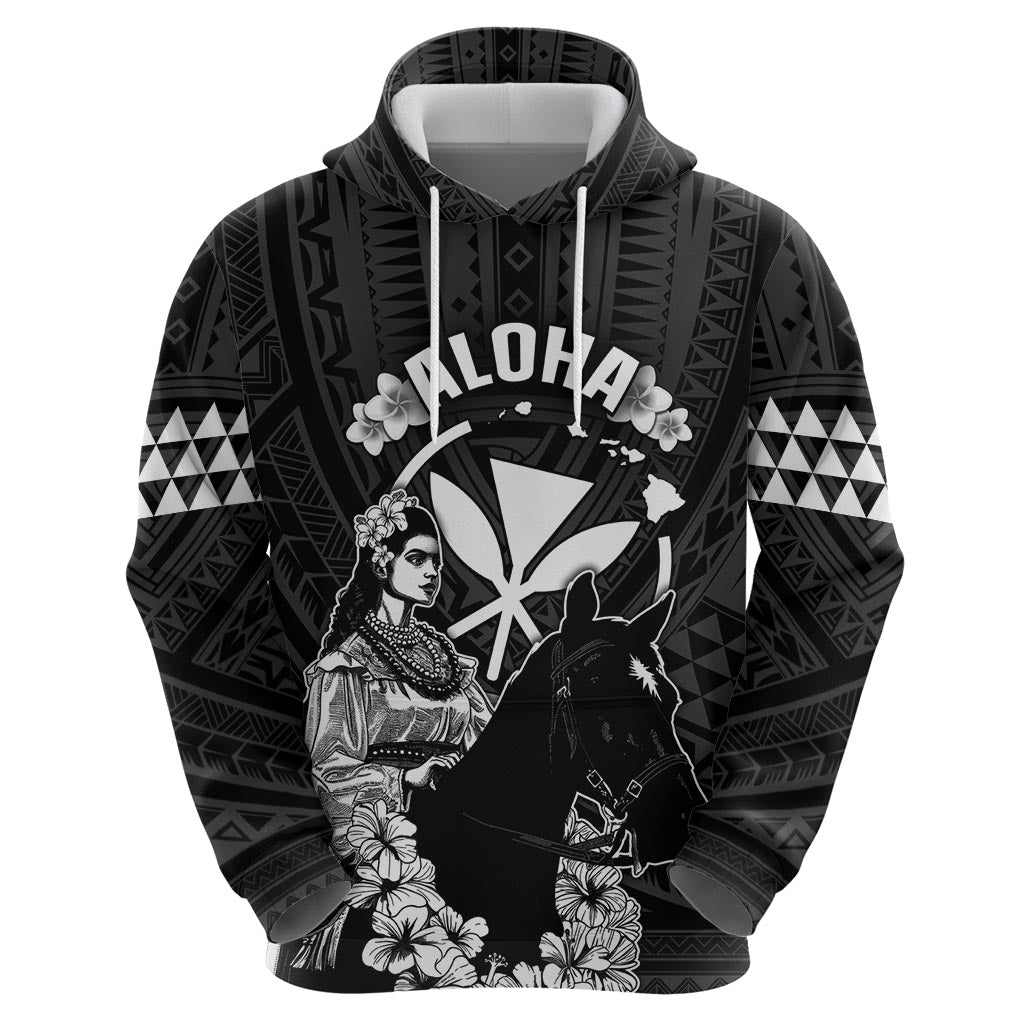 Hawaii King Kamehameha Day Parade Hoodie With Pa'u Riders Plumeria Kakau Tribal Pattern LT05 - Polynesian Pride