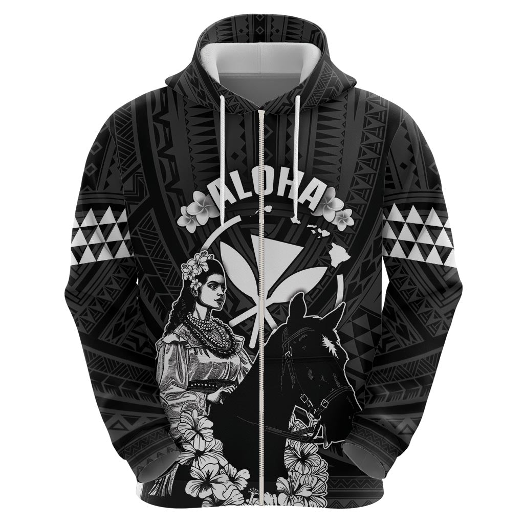 Hawaii King Kamehameha Day Parade Hoodie With Pa'u Riders Plumeria Kakau Tribal Pattern LT05 - Polynesian Pride
