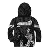 Hawaii King Kamehameha Day Parade Kid Hoodie With Pa'u Riders Plumeria Kakau Tribal Pattern LT05 - Polynesian Pride