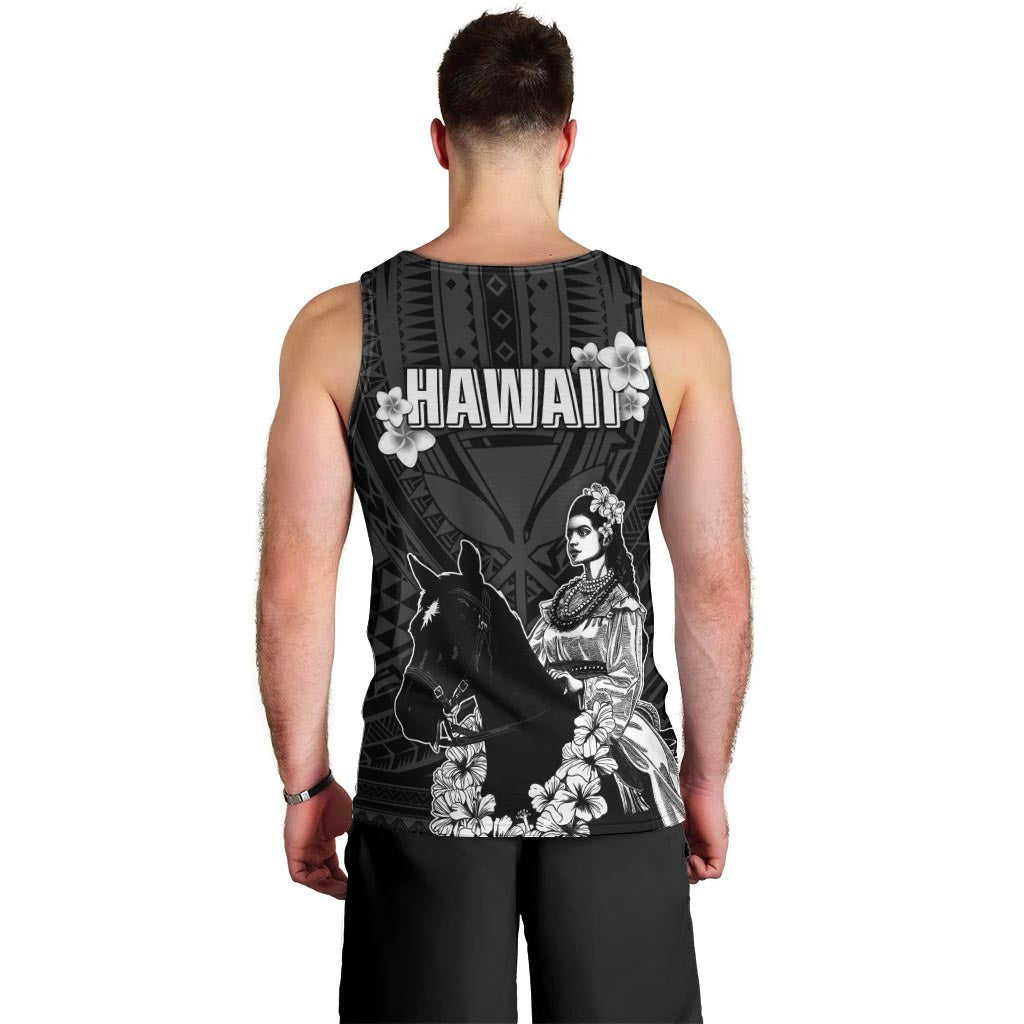 Hawaii King Kamehameha Day Parade Men Tank Top With Pa'u Riders Plumeria Kakau Tribal Pattern LT05 - Polynesian Pride