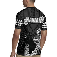 Hawaii King Kamehameha Day Parade Rugby Jersey With Pa'u Riders Plumeria Kakau Tribal Pattern LT05 - Polynesian Pride