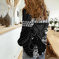 Hawaii King Kamehameha Day Parade Women Casual Shirt With Pa'u Riders Plumeria Kakau Tribal Pattern LT05 - Polynesian Pride