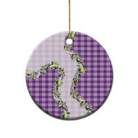 Violet Hawaii Palaka Ceramic Ornament Maile Pikake Honohono Orchid Lei LT05 - Polynesian Pride