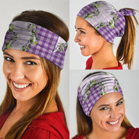 Violet Hawaii Palaka Neck Gaiter Maile Pikake Honohono Orchid Lei LT05 - Polynesian Pride