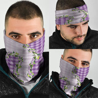Violet Hawaii Palaka Neck Gaiter Maile Pikake Honohono Orchid Lei LT05 - Polynesian Pride
