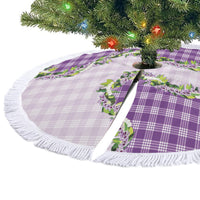 Violet Hawaii Palaka Tree Skirt Maile Pikake Honohono Orchid Lei LT05 - Polynesian Pride