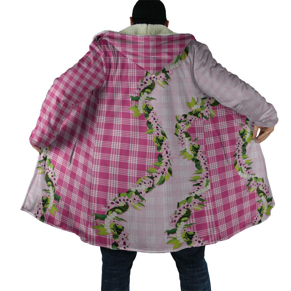 Pink Hawaii Palaka Cloak Maile Pikake Honohono Orchid Lei LT05 - Polynesian Pride