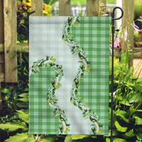 Green Hawaii Palaka Garden Flag Maile Pikake Honohono Orchid Lei