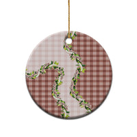 Mocha Hawaii Palaka Ceramic Ornament Maile Pikake Honohono Orchid Lei LT05 - Polynesian Pride