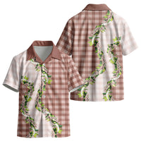 Mocha Hawaii Palaka Kid Hawaiian Shirt Maile Pikake Honohono Orchid Lei LT05 - Polynesian Pride