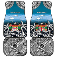 Happy 54th Fiji Day Car Mats Forever Fiji With Tapa Tribal Pattern LT05 - Polynesian Pride