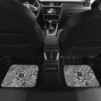 Happy 54th Fiji Day Car Mats Forever Fiji With Tapa Tribal Pattern LT05 Set 2pcs - Back Blue - Polynesian Pride
