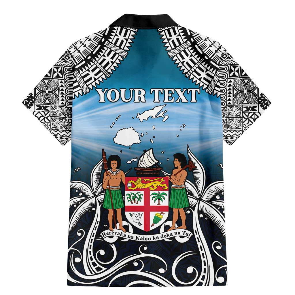 Personalised Happy 54th Fiji Day Family Matching Mermaid Dress and Hawaiian Shirt Forever Fiji With Tapa Tribal Pattern LT05 - Polynesian Pride