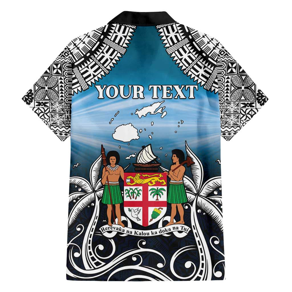 Personalised Happy 54th Fiji Day Family Matching Summer Maxi Dress and Hawaiian Shirt Forever Fiji With Tapa Tribal Pattern LT05 - Polynesian Pride