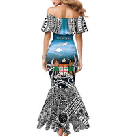 Personalised Happy 54th Fiji Day Mermaid Dress Forever Fiji With Tapa Tribal Pattern LT05 - Polynesian Pride