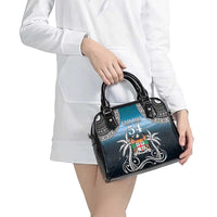 Happy 54th Fiji Day Shoulder Handbag Forever Fiji With Tapa Tribal Pattern LT05 - Polynesian Pride