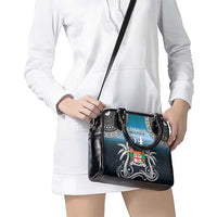Happy 54th Fiji Day Shoulder Handbag Forever Fiji With Tapa Tribal Pattern LT05 - Polynesian Pride