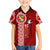 Tonga Rugby Kid Hawaiian Shirt World Cup 2023 Coat Of Arms Ngatu Pattern LT05 - Polynesian Pride