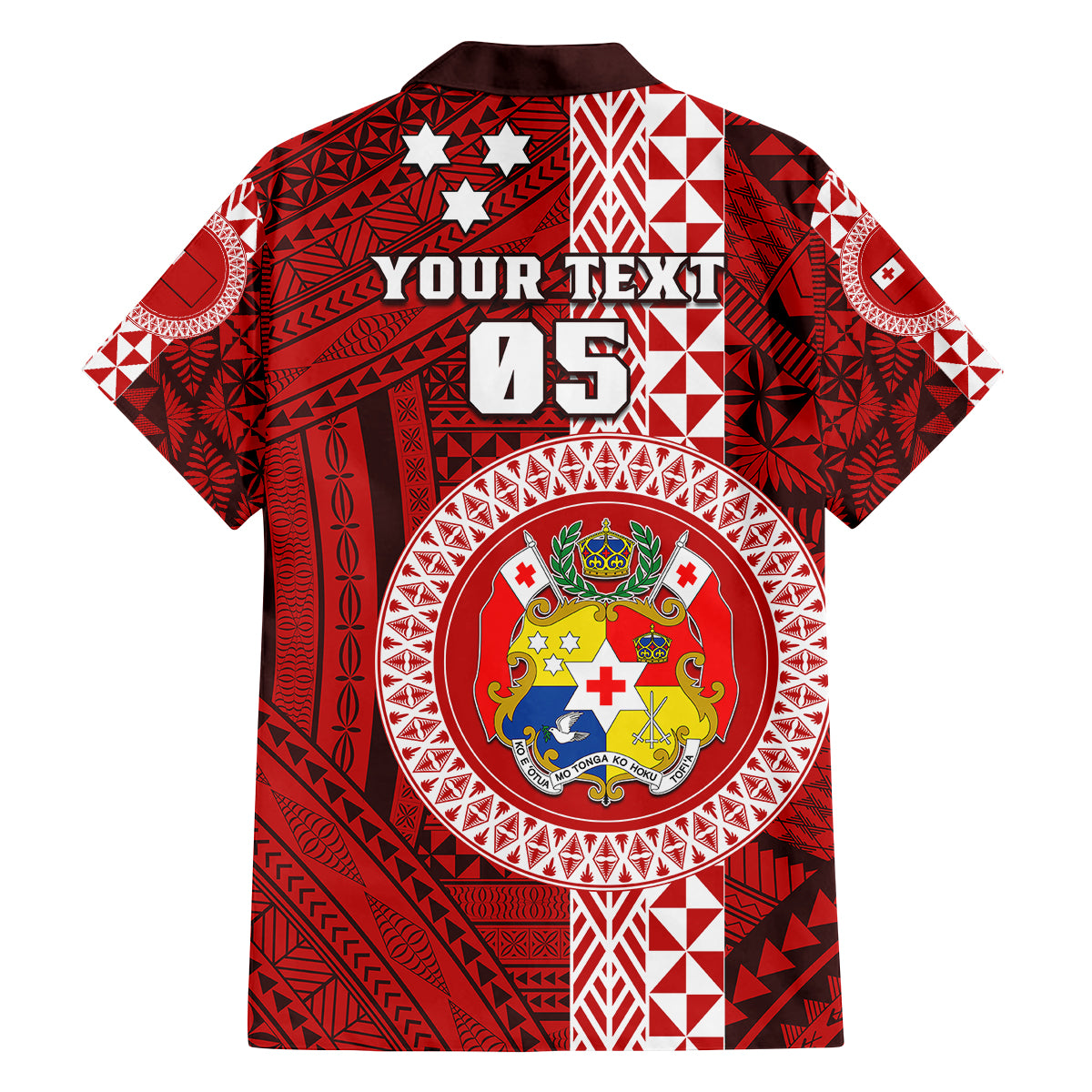 Custom Tonga Rugby Family Matching Tank Maxi Dress and Hawaiian Shirt World Cup 2023 Coat Of Arms Ngatu Pattern LT05 - Polynesian Pride