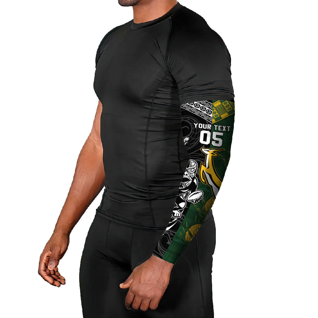 Rugby New Zealand South Africa Arm Sleeves Maori Tiki Springboks Together