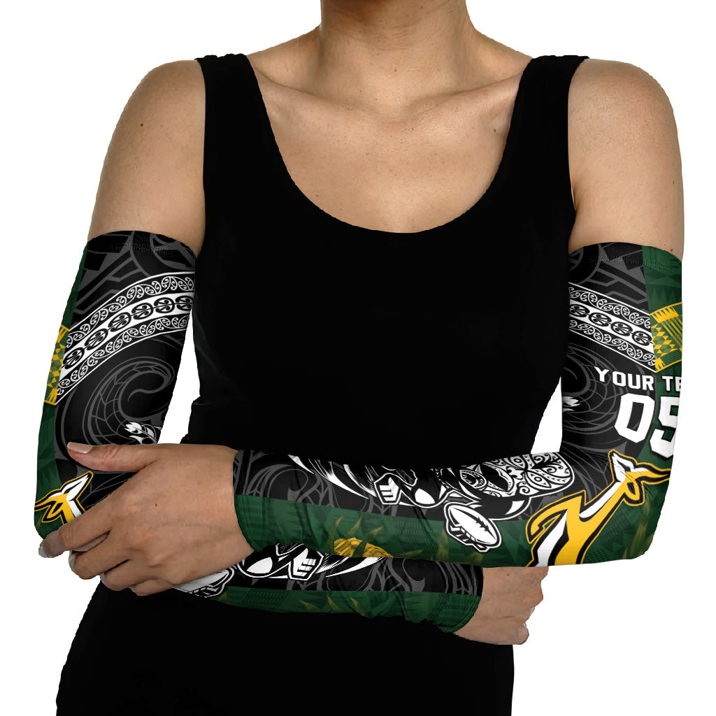 Rugby New Zealand South Africa Arm Sleeves Maori Tiki Springboks Together
