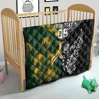 Rugby New Zealand South Africa Quilt Maori Tiki Springboks Together