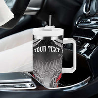 Personalised New Zealand Waitangi Day Tumbler With Handle Aotearoa Te Ra O Waitangi Manaia Maori Pattern