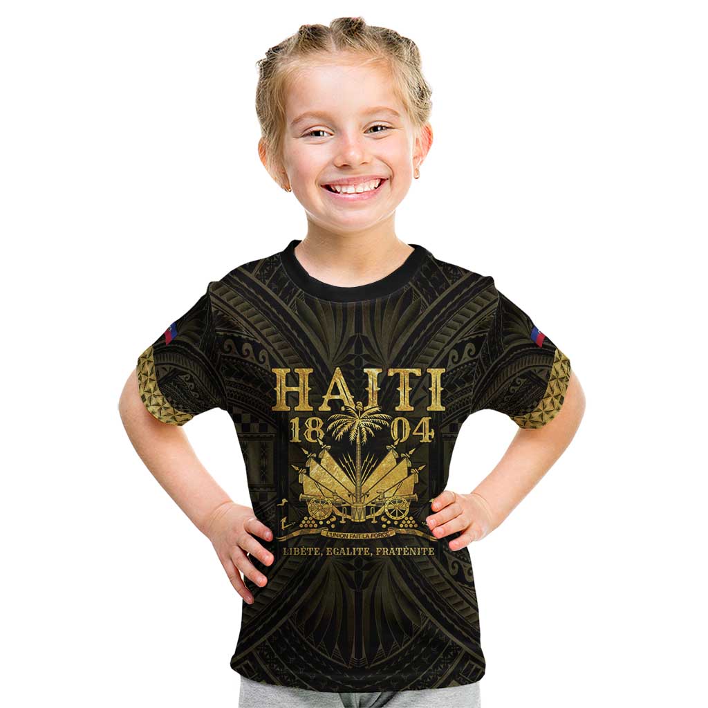 Haiti 1804 Kid T Shirt Polynesian Gold Neg Maron